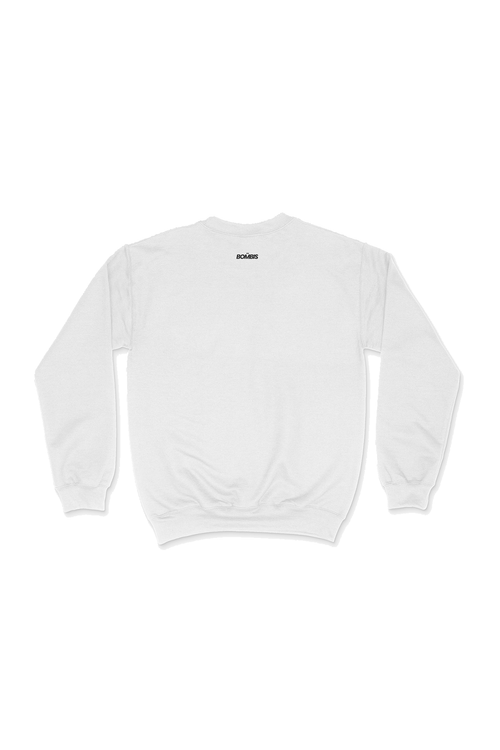 BOMBIS White Premium Crewneck