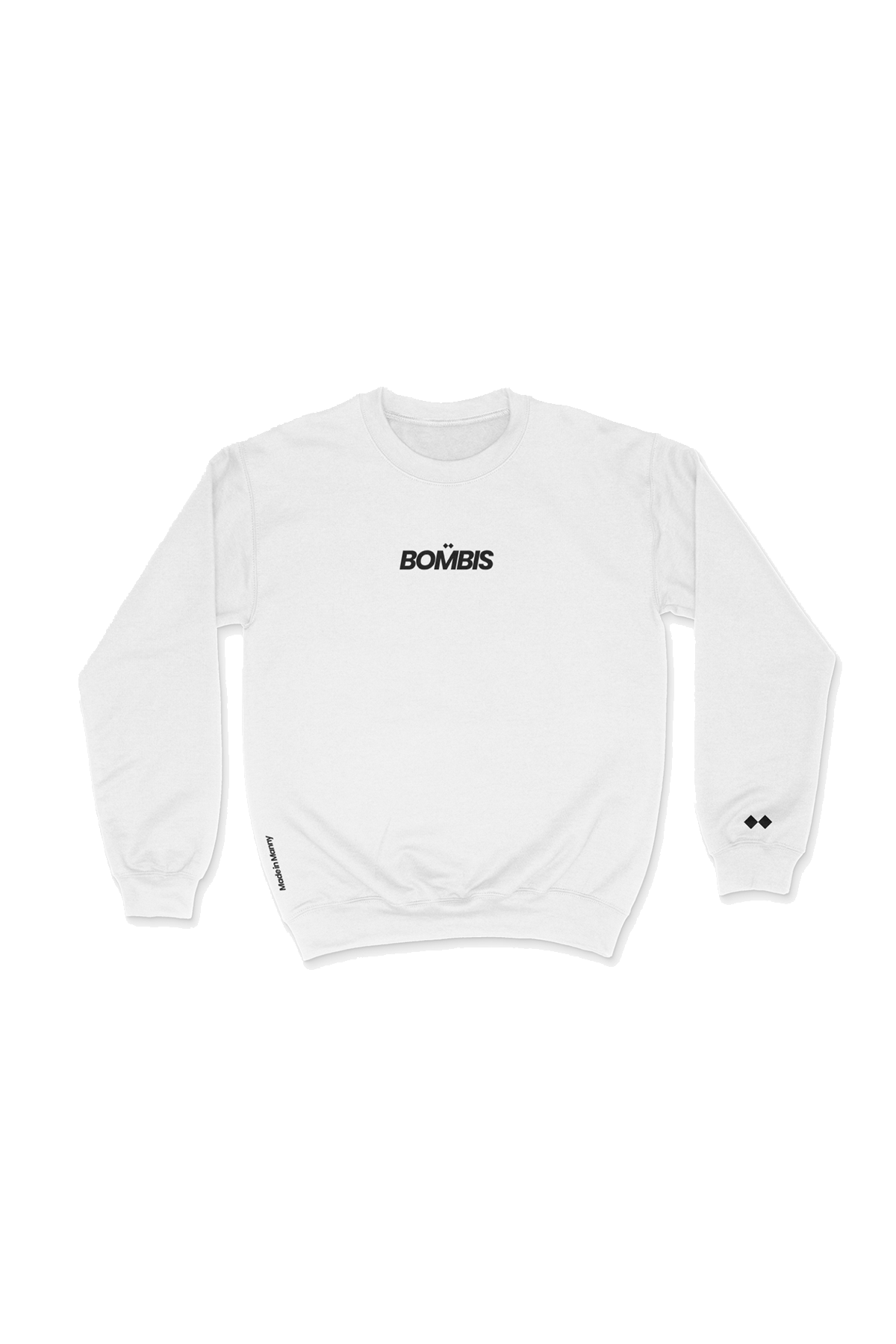 BOMBIS White Premium Crewneck